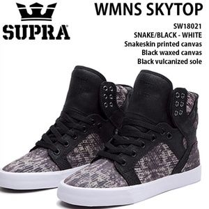 Supra Snakeskn High Top skytops Tennis Shoes